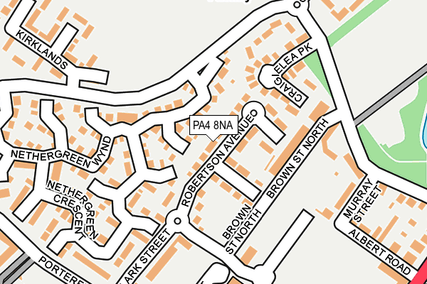 PA4 8NA map - OS OpenMap – Local (Ordnance Survey)