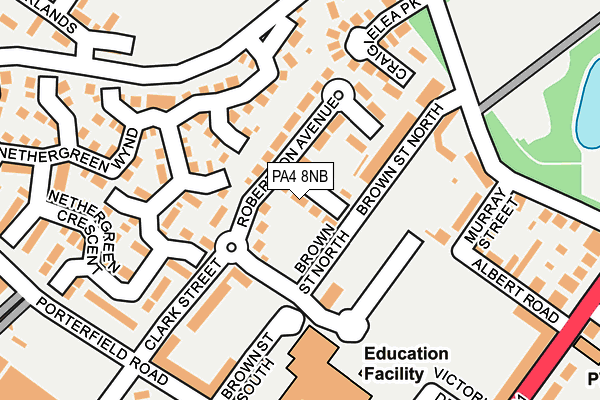 PA4 8NB map - OS OpenMap – Local (Ordnance Survey)