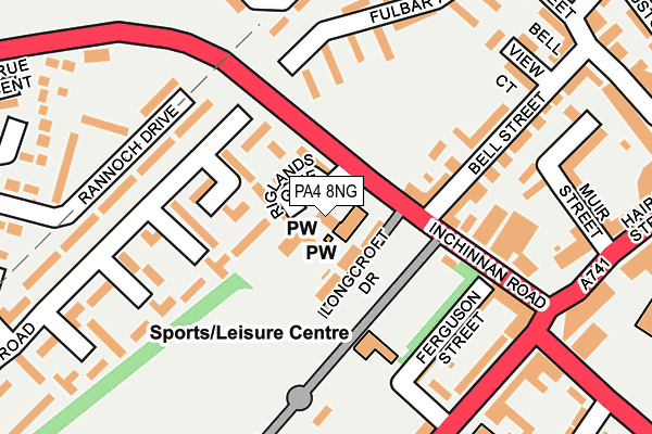 PA4 8NG map - OS OpenMap – Local (Ordnance Survey)