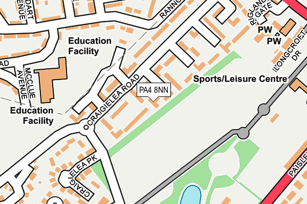 PA4 8NN map - OS OpenMap – Local (Ordnance Survey)