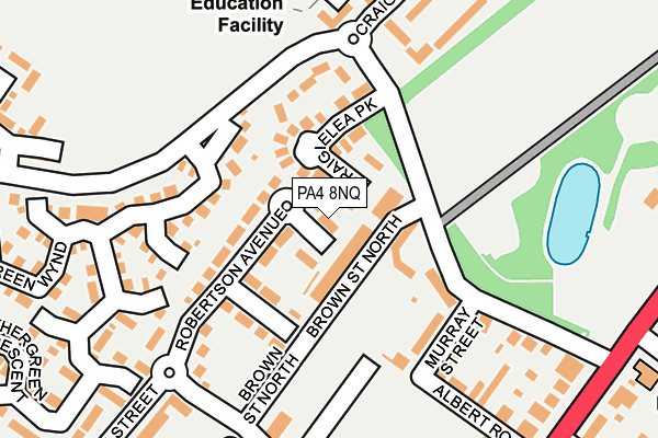 PA4 8NQ map - OS OpenMap – Local (Ordnance Survey)