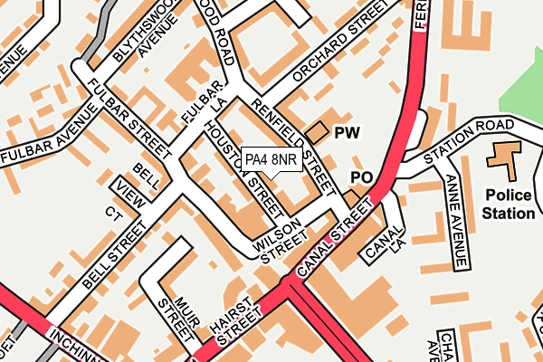 PA4 8NR map - OS OpenMap – Local (Ordnance Survey)