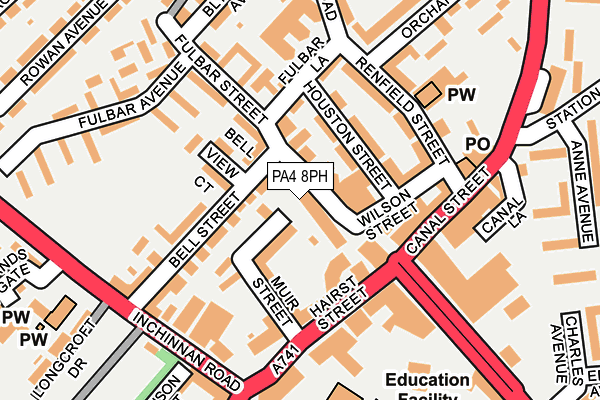 PA4 8PH map - OS OpenMap – Local (Ordnance Survey)