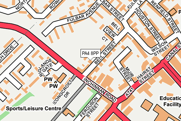 PA4 8PP map - OS OpenMap – Local (Ordnance Survey)