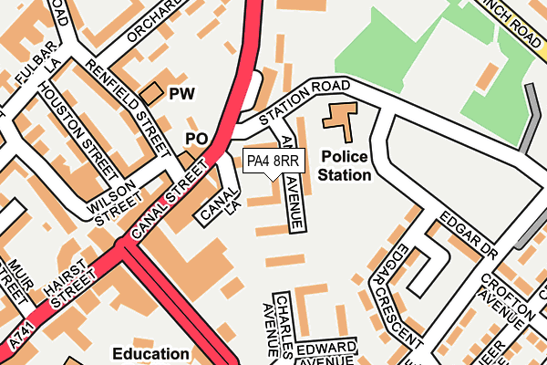 PA4 8RR map - OS OpenMap – Local (Ordnance Survey)