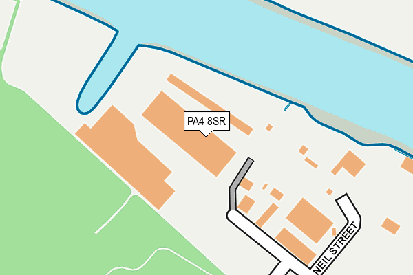 PA4 8SR map - OS OpenMap – Local (Ordnance Survey)