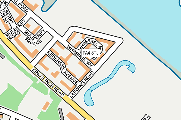PA4 8TJ map - OS OpenMap – Local (Ordnance Survey)