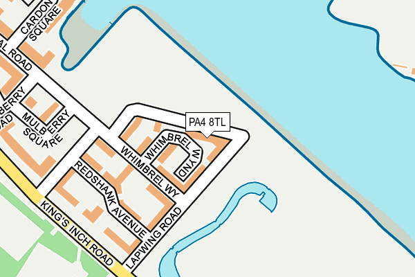 PA4 8TL map - OS OpenMap – Local (Ordnance Survey)