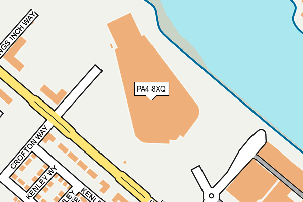 PA4 8XQ map - OS OpenMap – Local (Ordnance Survey)