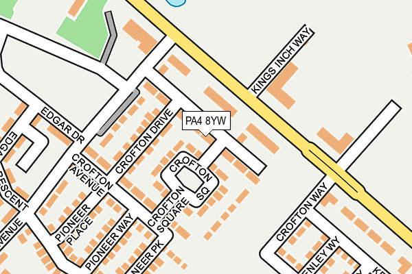 PA4 8YW map - OS OpenMap – Local (Ordnance Survey)