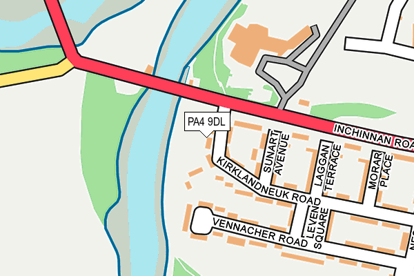 PA4 9DL map - OS OpenMap – Local (Ordnance Survey)