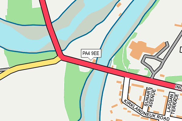 PA4 9EE map - OS OpenMap – Local (Ordnance Survey)