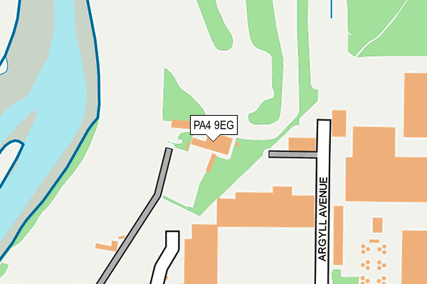 PA4 9EG map - OS OpenMap – Local (Ordnance Survey)