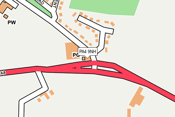 PA4 9NH map - OS OpenMap – Local (Ordnance Survey)