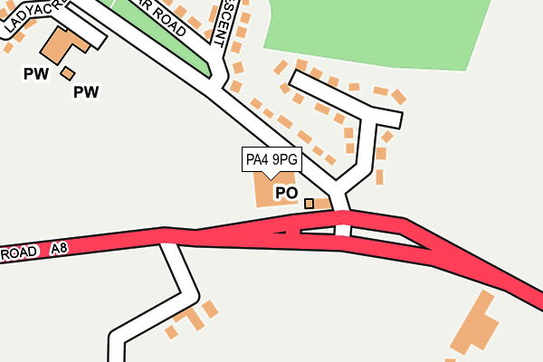 PA4 9PG map - OS OpenMap – Local (Ordnance Survey)