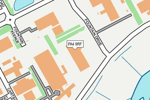 PA4 9RF map - OS OpenMap – Local (Ordnance Survey)