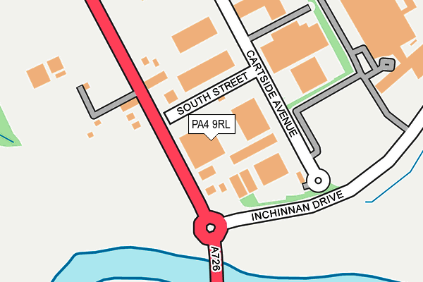 PA4 9RL map - OS OpenMap – Local (Ordnance Survey)