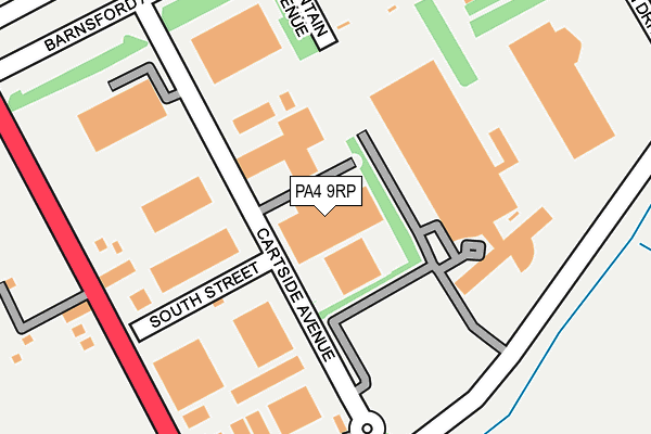 PA4 9RP map - OS OpenMap – Local (Ordnance Survey)