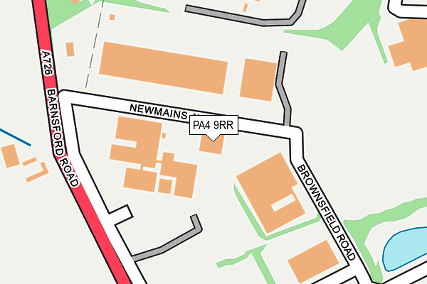 PA4 9RR map - OS OpenMap – Local (Ordnance Survey)