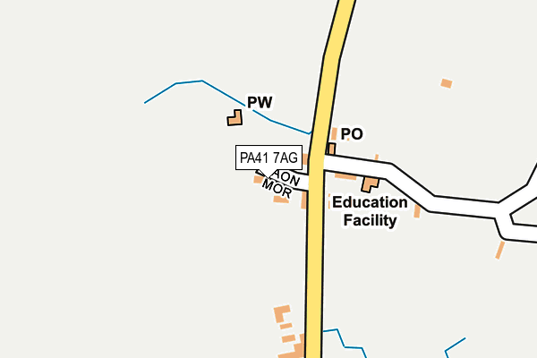 PA41 7AG map - OS OpenMap – Local (Ordnance Survey)
