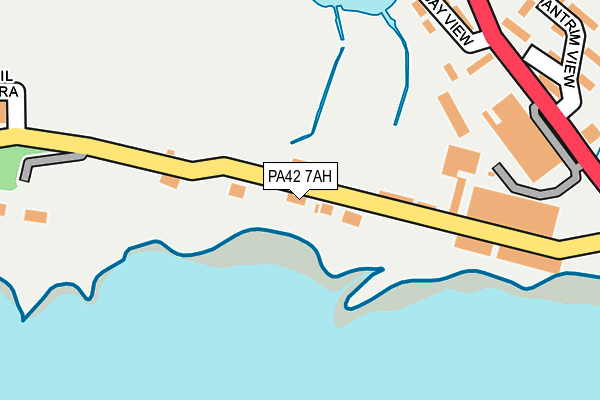 PA42 7AH map - OS OpenMap – Local (Ordnance Survey)