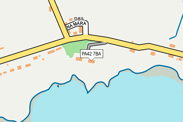 PA42 7BA map - OS OpenMap – Local (Ordnance Survey)