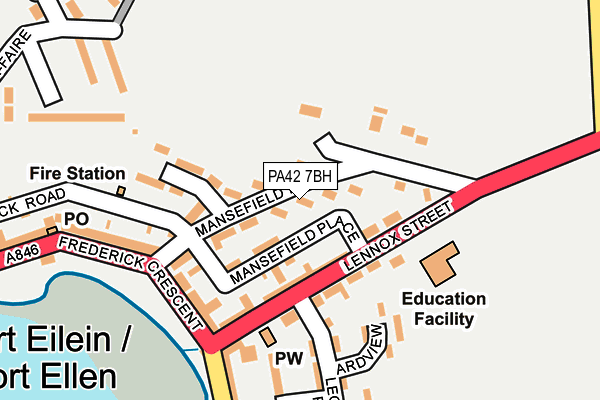 PA42 7BH map - OS OpenMap – Local (Ordnance Survey)