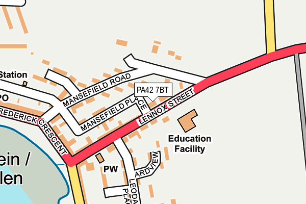 PA42 7BT map - OS OpenMap – Local (Ordnance Survey)