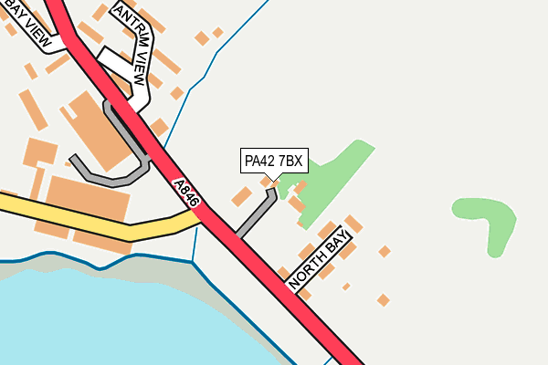 PA42 7BX map - OS OpenMap – Local (Ordnance Survey)