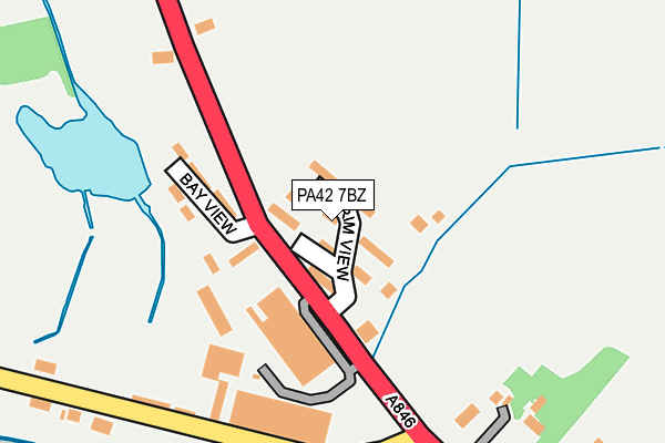 PA42 7BZ map - OS OpenMap – Local (Ordnance Survey)