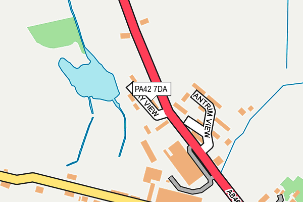 PA42 7DA map - OS OpenMap – Local (Ordnance Survey)