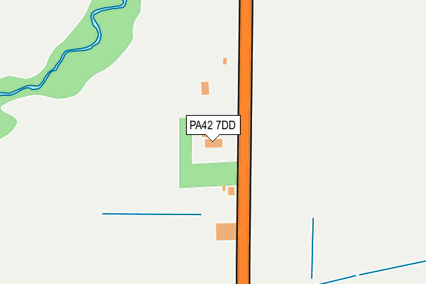 PA42 7DD map - OS OpenMap – Local (Ordnance Survey)