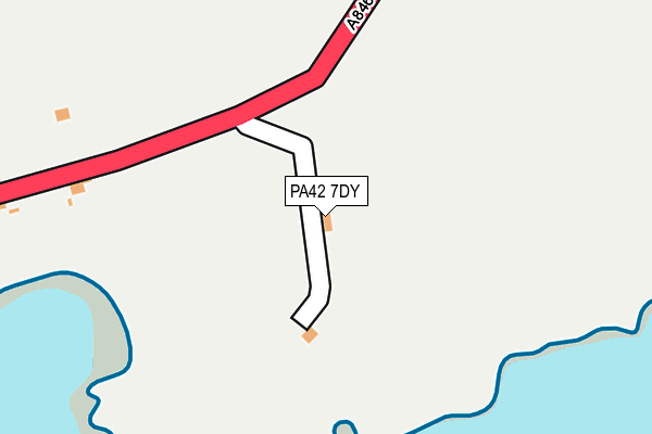 PA42 7DY map - OS OpenMap – Local (Ordnance Survey)