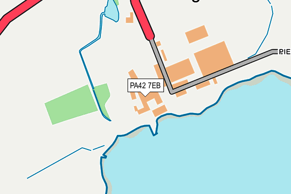 PA42 7EB map - OS OpenMap – Local (Ordnance Survey)