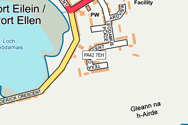 PA42 7EH map - OS OpenMap – Local (Ordnance Survey)