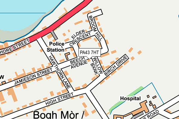 PA43 7HT map - OS OpenMap – Local (Ordnance Survey)