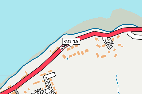 PA43 7LG map - OS OpenMap – Local (Ordnance Survey)