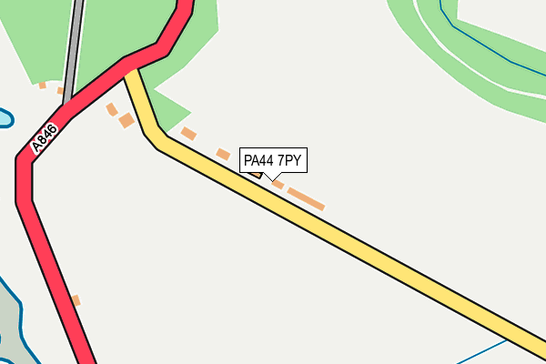 PA44 7PY map - OS OpenMap – Local (Ordnance Survey)