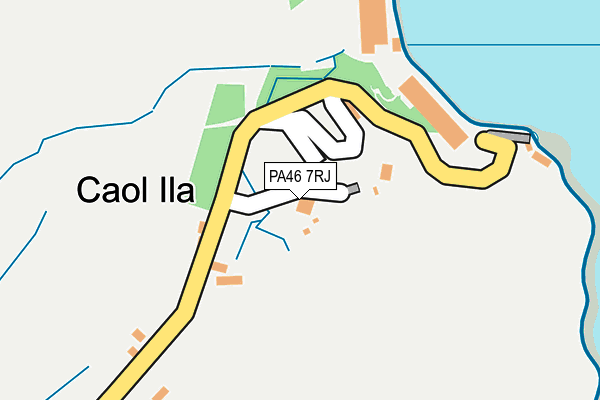 PA46 7RJ map - OS OpenMap – Local (Ordnance Survey)