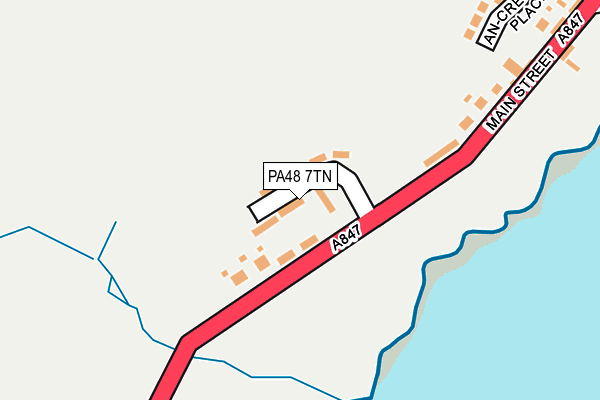 PA48 7TN map - OS OpenMap – Local (Ordnance Survey)