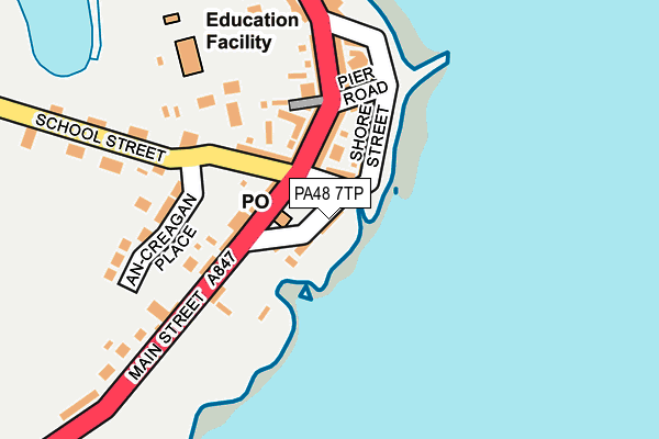 PA48 7TP map - OS OpenMap – Local (Ordnance Survey)
