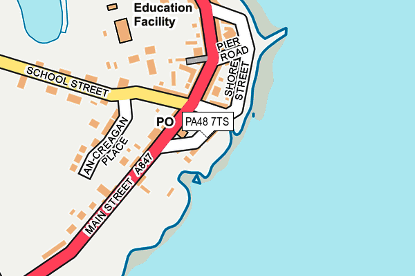 PA48 7TS map - OS OpenMap – Local (Ordnance Survey)