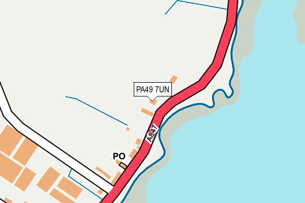 PA49 7UN map - OS OpenMap – Local (Ordnance Survey)