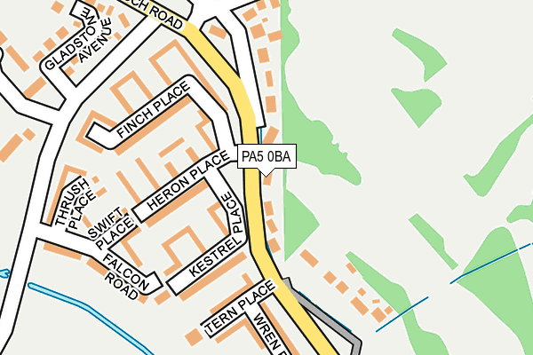 PA5 0BA map - OS OpenMap – Local (Ordnance Survey)