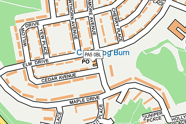 PA5 0BL map - OS OpenMap – Local (Ordnance Survey)
