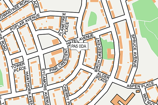 PA5 0DA map - OS OpenMap – Local (Ordnance Survey)