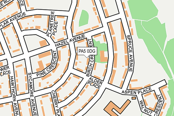 PA5 0DG map - OS OpenMap – Local (Ordnance Survey)