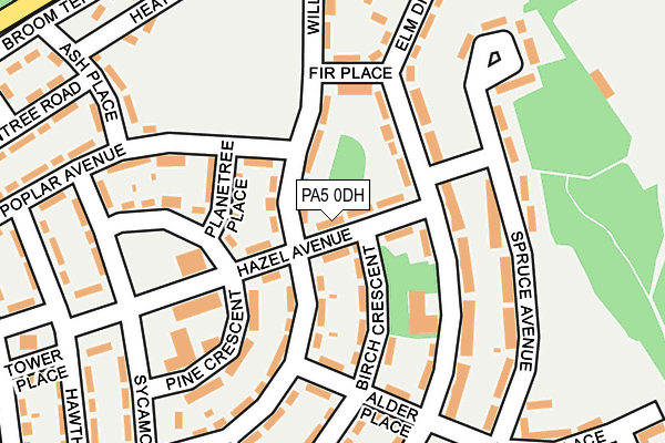 PA5 0DH map - OS OpenMap – Local (Ordnance Survey)
