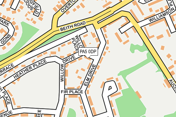 PA5 0DP map - OS OpenMap – Local (Ordnance Survey)