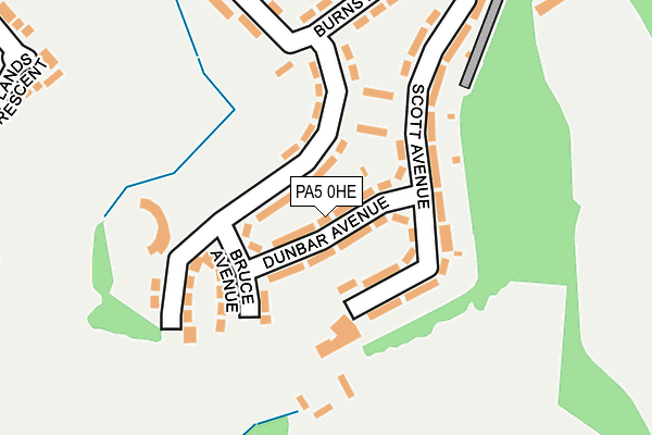 PA5 0HE map - OS OpenMap – Local (Ordnance Survey)